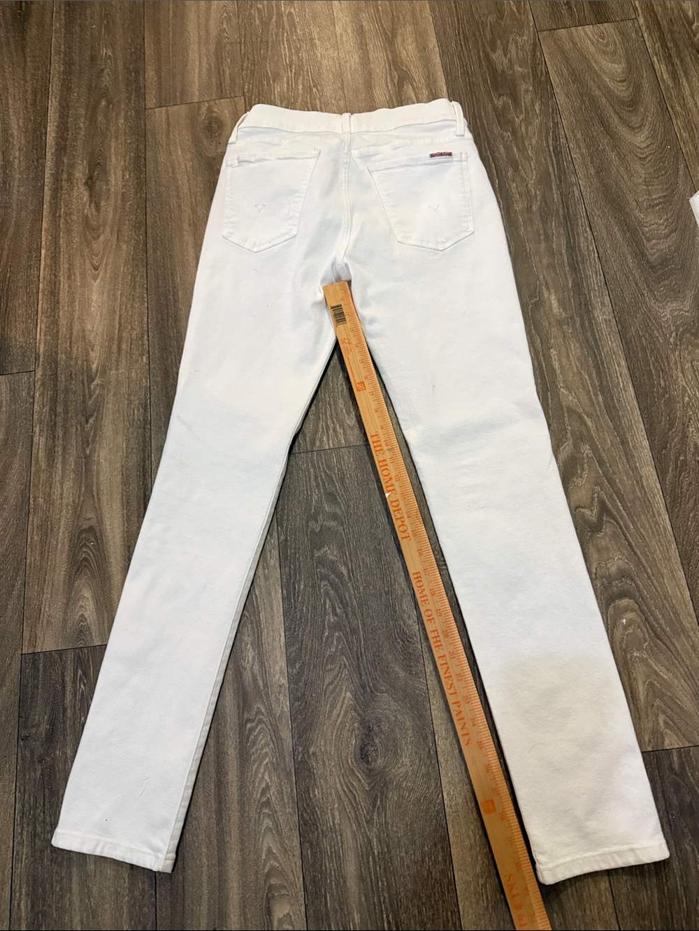 Hudson Ace Slim Men’s White Jeans Size 30 x 32 Stretch Denim
